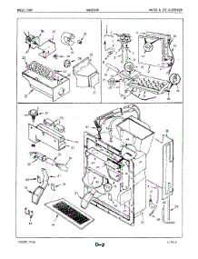 04 - Water & Ice Dispenser parts for Maytag Refrigerator NDNS249G / 5N66A from AppliancePartsPros.com