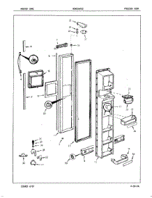 02 - Freezer Door parts for Maytag Refrigerator NDNS249GZA / 7L36A from AppliancePartsPros.com