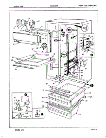 03 - Fresh Food Compartment parts for Maytag Refrigerator NDNS249GZA / 7L36A from AppliancePartsPros.com