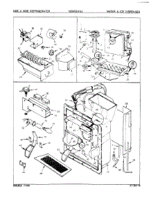 04 - Water & Ice Dispenser parts for Maytag Refrigerator NDNS249J / 8N45A from AppliancePartsPros.com