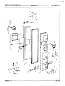 02 - Freezer Door parts for Maytag Refrigerator NDNS249JA / 8N45A from AppliancePartsPros.com