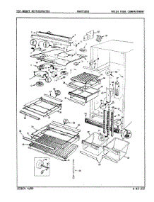 03 - Fresh Food Compartment parts for Maytag Refrigerator NDNT189J / 8B28A from AppliancePartsPros.com