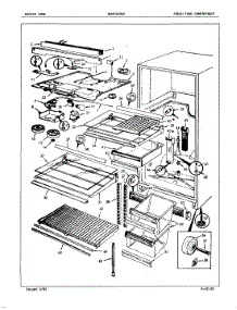 03 - Fresh Food Compartment parts for Maytag Refrigerator NDNT229GXA / 5E50A from AppliancePartsPros.com