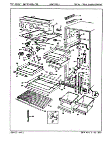 03 - Fresh Food Compartment parts for Maytag Refrigerator NDNT229JA / 8B21B from AppliancePartsPros.com