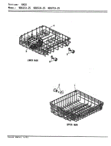 04 - Rack parts for Norge Dishwasher NDU2CA-25 from AppliancePartsPros.com