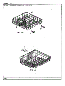 04 - Rack parts for Norge Dishwasher NDU2CA-35 from AppliancePartsPros.com
