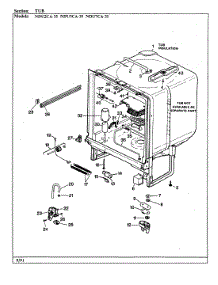 05 - Tub parts for Norge Dishwasher NDU2CA-35 from AppliancePartsPros.com