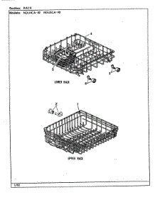 04 - Rack parts for Norge Dishwasher NDU4CA-40 from AppliancePartsPros.com