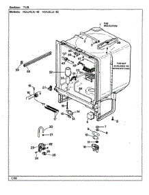 05 - Tub parts for Norge Dishwasher NDU4CA-40 from AppliancePartsPros.com