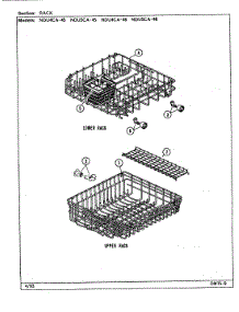 04 - Rack parts for Norge Dishwasher NDU4CA-45 from AppliancePartsPros.com
