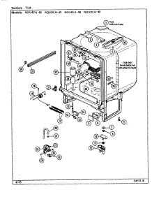 05 - Tub parts for Norge Dishwasher NDU4CA-45 from AppliancePartsPros.com
