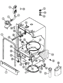 06 - Tub parts for Norge Dishwasher NDU4J from AppliancePartsPros.com