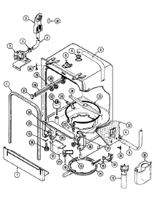 06 - Tub parts for Norge Dishwasher NDU4K from AppliancePartsPros.com