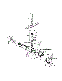 03 - Motor-Pump parts for Norge Dishwasher NDU5CA-01 from AppliancePartsPros.com