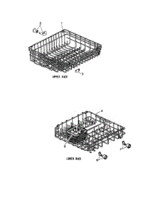 04 - Rack parts for Norge Dishwasher NDU5CA-01 from AppliancePartsPros.com
