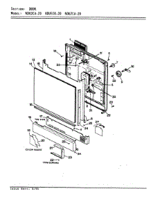 02 - Door parts for Norge Dishwasher NDU5CA-20 from AppliancePartsPros.com