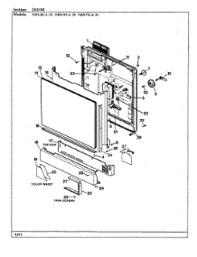 02 - Door parts for Norge Dishwasher NDU5CA-35 from AppliancePartsPros.com