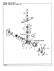 03 - Motor parts for Norge Dishwasher NDU5CA-40 from AppliancePartsPros.com