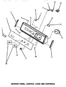 04 - Graphic Panel, Control Hood & Controls parts for Amana Dryer NE4613 from AppliancePartsPros.com