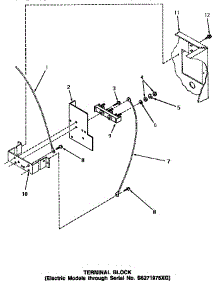 12 - Terminal Block (Thru Sn S6271975xg) parts for Amana Dryer NE4613 from AppliancePartsPros.com