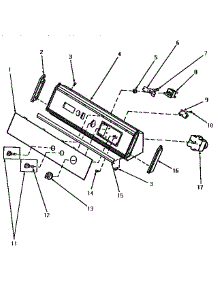 05 - Graphics Panel, Ctrl Hood And Ctrls parts for Amana Dryer NE4813 from AppliancePartsPros.com