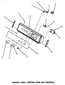 04 - Graphic Panel, Control Hood & Controls parts for Amana Dryer NE6313 from AppliancePartsPros.com