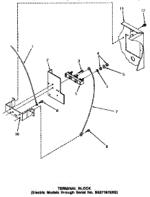 12 - Terminal Block (Thru Sn S6271975xg) parts for Amana Dryer NE6513 from AppliancePartsPros.com