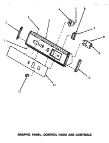 04 - Graphic Panel, Control Hood & Controls parts for Amana Dryer NE7313 from AppliancePartsPros.com