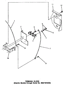 12 - Terminal Block (Thru Sn S6271975xg) parts for Amana Dryer NE7313 from AppliancePartsPros.com