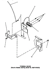 11 - Terminal Block (Starting Sn S6271976xg) parts for Amana Dryer NE7513 from AppliancePartsPros.com