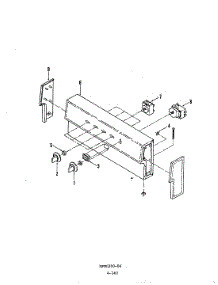 02 - Control Panel parts for Norge Range NEA2G1 from AppliancePartsPros.com
