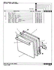 03 - Door parts for Norge Range NEA2H1 from AppliancePartsPros.com
