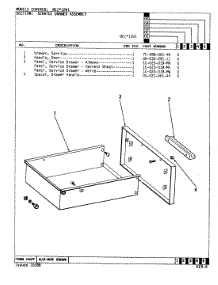 04 - Drawer parts for Norge Range NEA2H1 from AppliancePartsPros.com