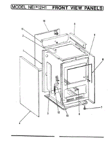 05 - Front View parts for Norge Range NEA2H1 from AppliancePartsPros.com