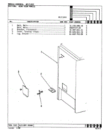 07 - Rear View parts for Norge Range NEA2H1 from AppliancePartsPros.com