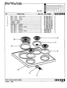 08 - Top Assembly parts for Norge Range NEA2H1 from AppliancePartsPros.com