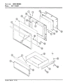 03 - Door parts for Norge Range NEA3J8EV from AppliancePartsPros.com