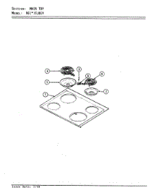 04 - Top Assembly parts for Norge Range NEA3J8EV from AppliancePartsPros.com