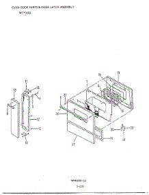 03 - Door / Drawer parts for Norge Range NEA6G6CLW from AppliancePartsPros.com