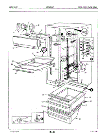 02 - Fresh Food Compartment parts for Maytag Refrigerator NEDNS249FH / 5M51B from AppliancePartsPros.com