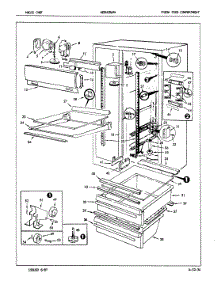 03 - Fresh Food Compartment parts for Maytag Refrigerator NEDNS249HA / 7L38A from AppliancePartsPros.com