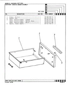 03 - Drawer parts for Norge Range NEH2H0 from AppliancePartsPros.com