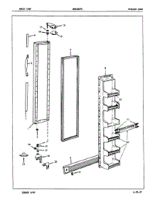02 - Freezer Door parts for Maytag Refrigerator NENS207GA / 7L31A from AppliancePartsPros.com