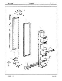 02 - Freezer Door parts for Maytag Refrigerator NENS208GZA / 7L32A from AppliancePartsPros.com