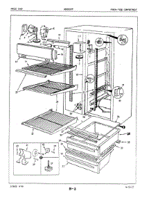 02 - Fresh Food Compartment parts for Maytag Refrigerator NENS227F / 5M50B from AppliancePartsPros.com
