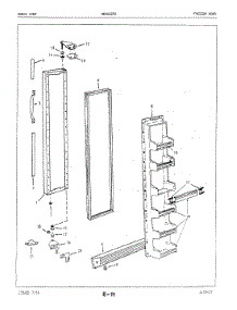 02 - Freezer Door parts for Maytag Refrigerator NENS227GA / 5N63A from AppliancePartsPros.com