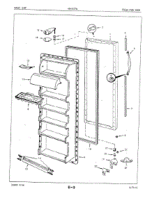 04 - Fresh Food Door parts for Maytag Refrigerator NENS227GA / 5N63A from AppliancePartsPros.com
