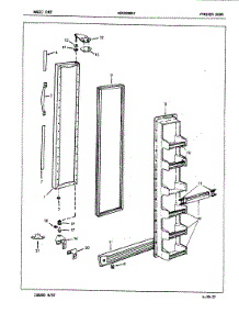 02 - Freezer Door parts for Maytag Refrigerator NENS228GZA / 7L33A from AppliancePartsPros.com