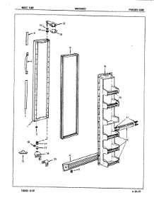 02 - Freezer Door parts for Maytag Refrigerator NENS248GZA / 7L37A from AppliancePartsPros.com