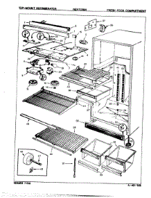03 - Fresh Food Compartment parts for Maytag Refrigerator NENT176HA / 7D53A from AppliancePartsPros.com